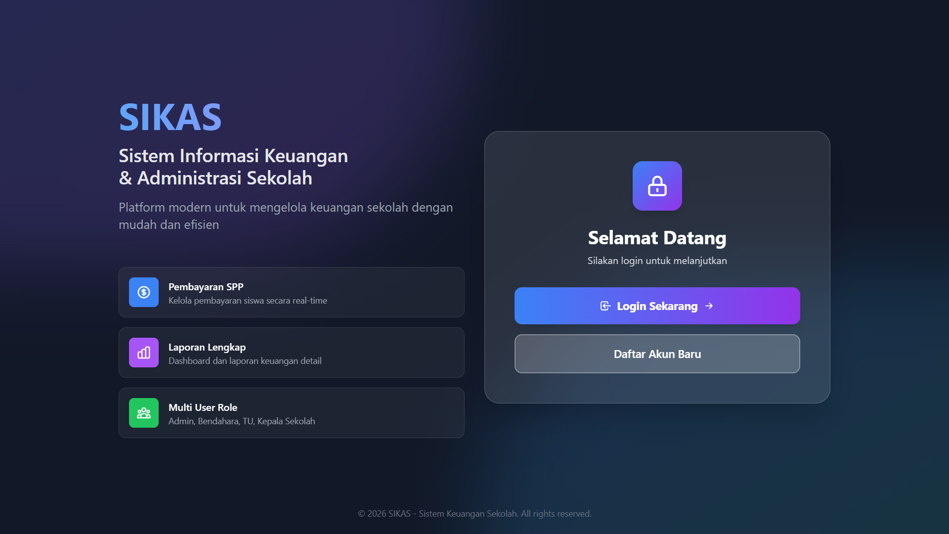 Sistem Keuangan Sekolah